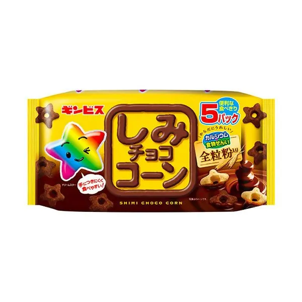  1y  Ginbis Chocolate With Corn Biscuits Packs