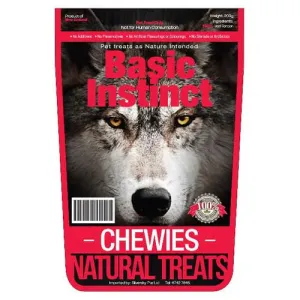 Basic Instinct Chewies Dog Treats 200g