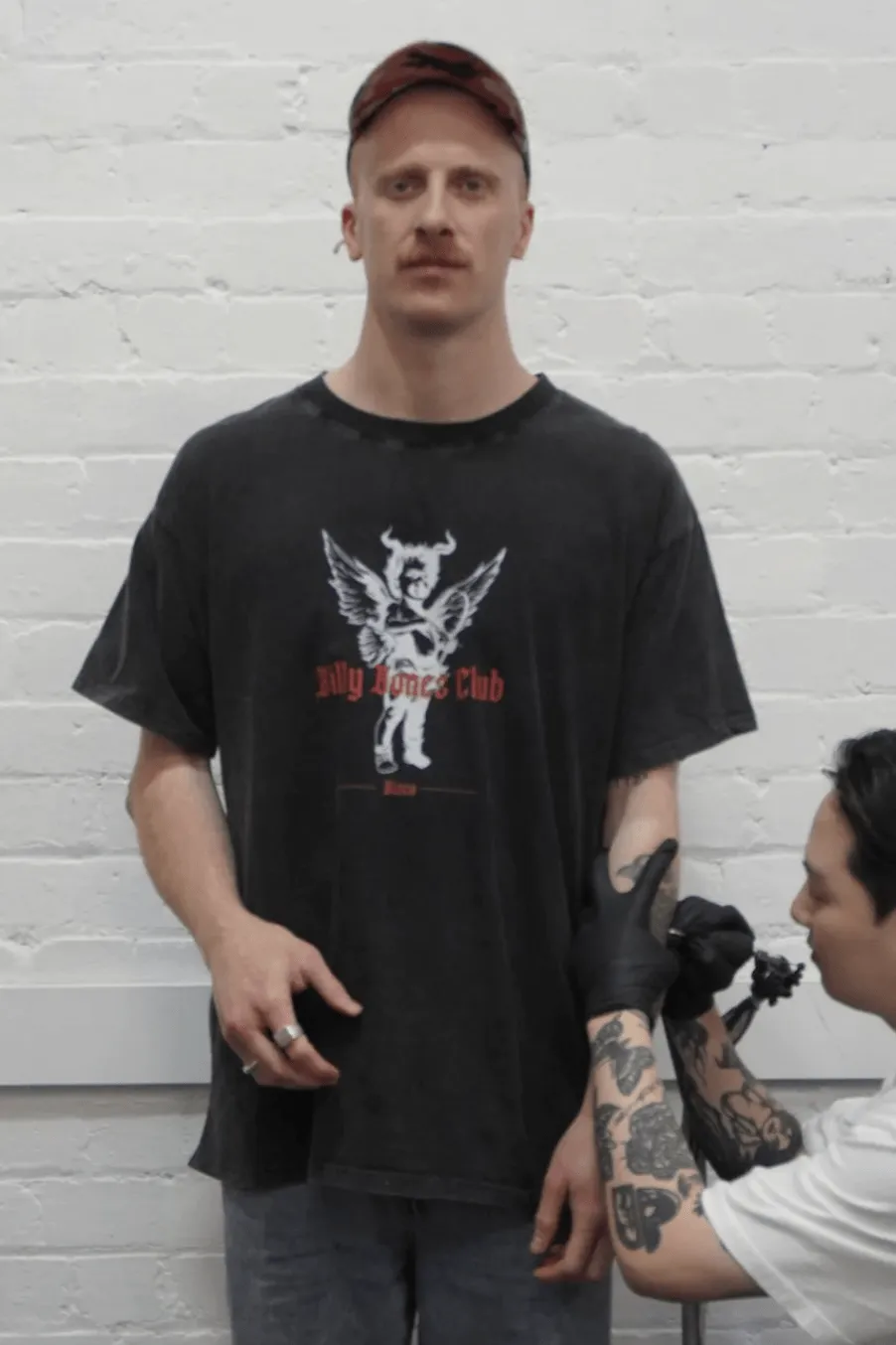 BILLY BONES CLUB BONES x GISEO COLLAB TEE - ACID BLACK