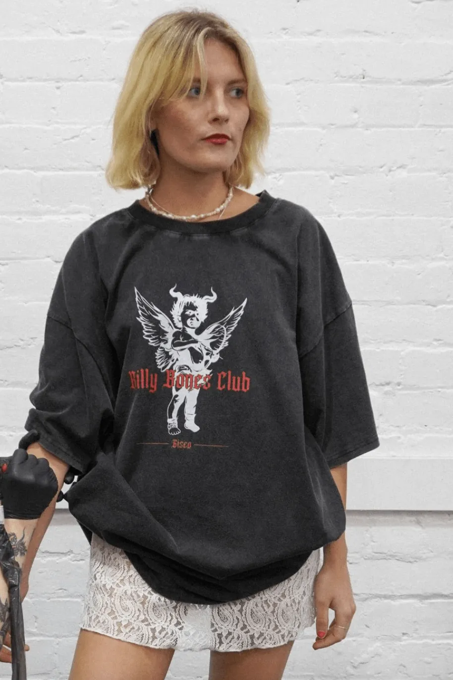 BILLY BONES CLUB BONES x GISEO COLLAB TEE - ACID BLACK
