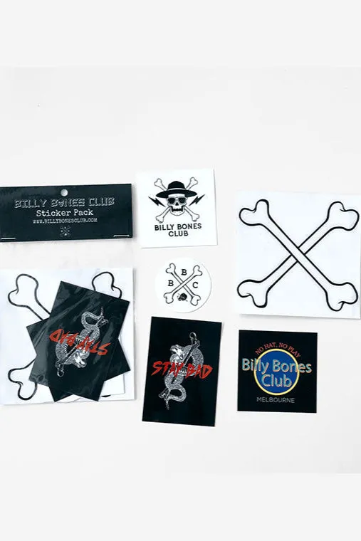 BILLY BONES CLUB STAY BAD STICKER PACK
