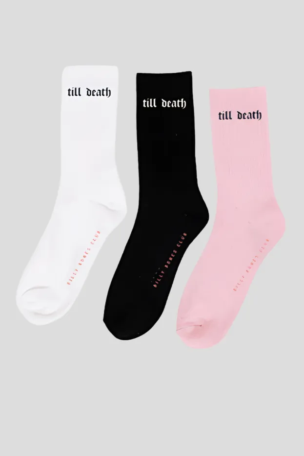 BILLY BONES CLUB TILL DEATH 3 PACK SOCKS - MULTI