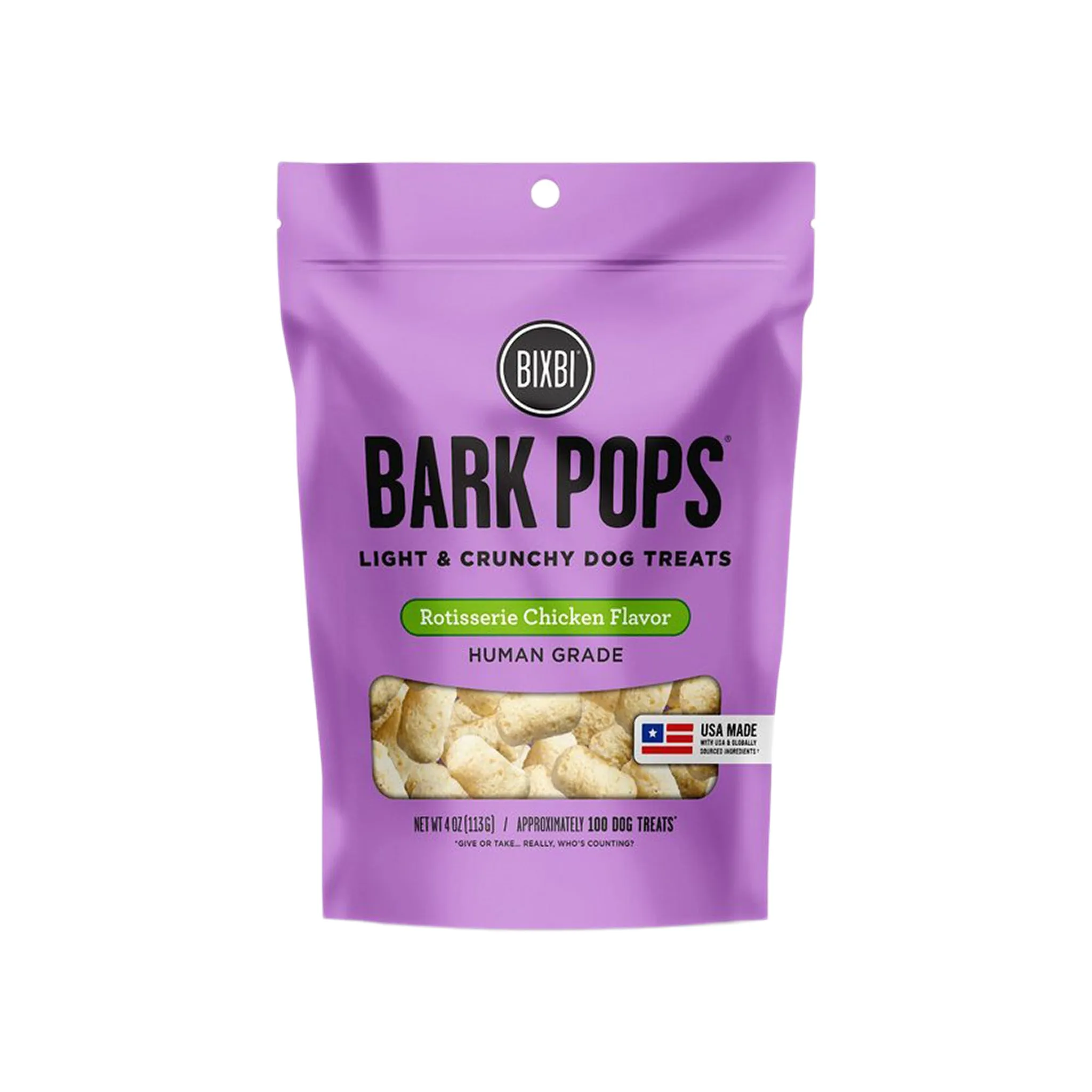 BIXBI Bark Pops Light & Crunchy Dog Treats