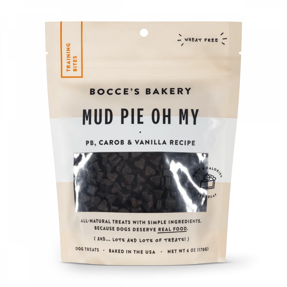 Bocce's Bakery Every Day Mud Pie Oh My Training Bites Dog Treats