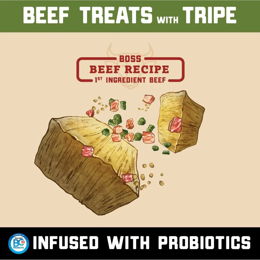 Boss Dog Probites Dried Raw Beef Treats Tripe for Dogs