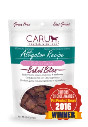 Caru Natural Alligator Recipe Bites for Dogs