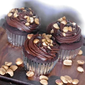Chocolate Peanut Butter Cupakes (GF & DF option)
