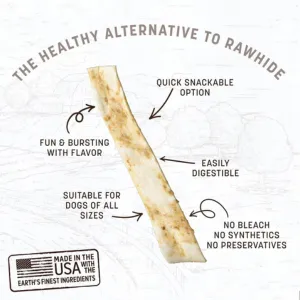 Earth Animal No-Hide Peanut Butter Chew Strip 4 count