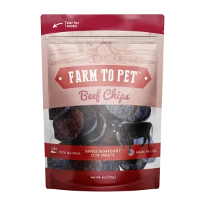 Farm To Pet Beef Chips Dog Treats
