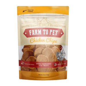 Farm To Pet Chicken Chips Single Ingredient Dog Treats (12 oz)