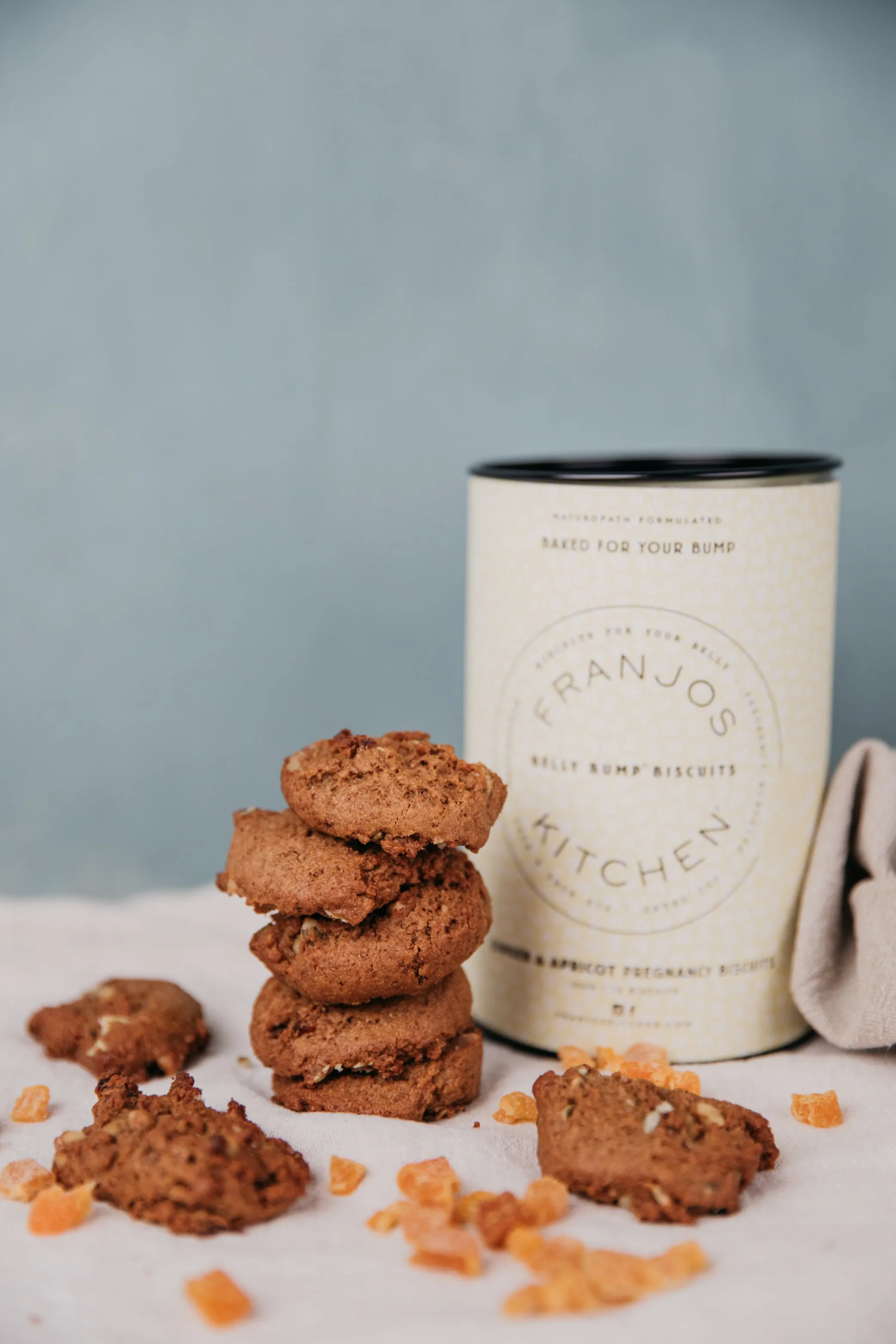 Franjos Kitchen Belly Bump Pregnancy Biscuits - Ginger and Apricot