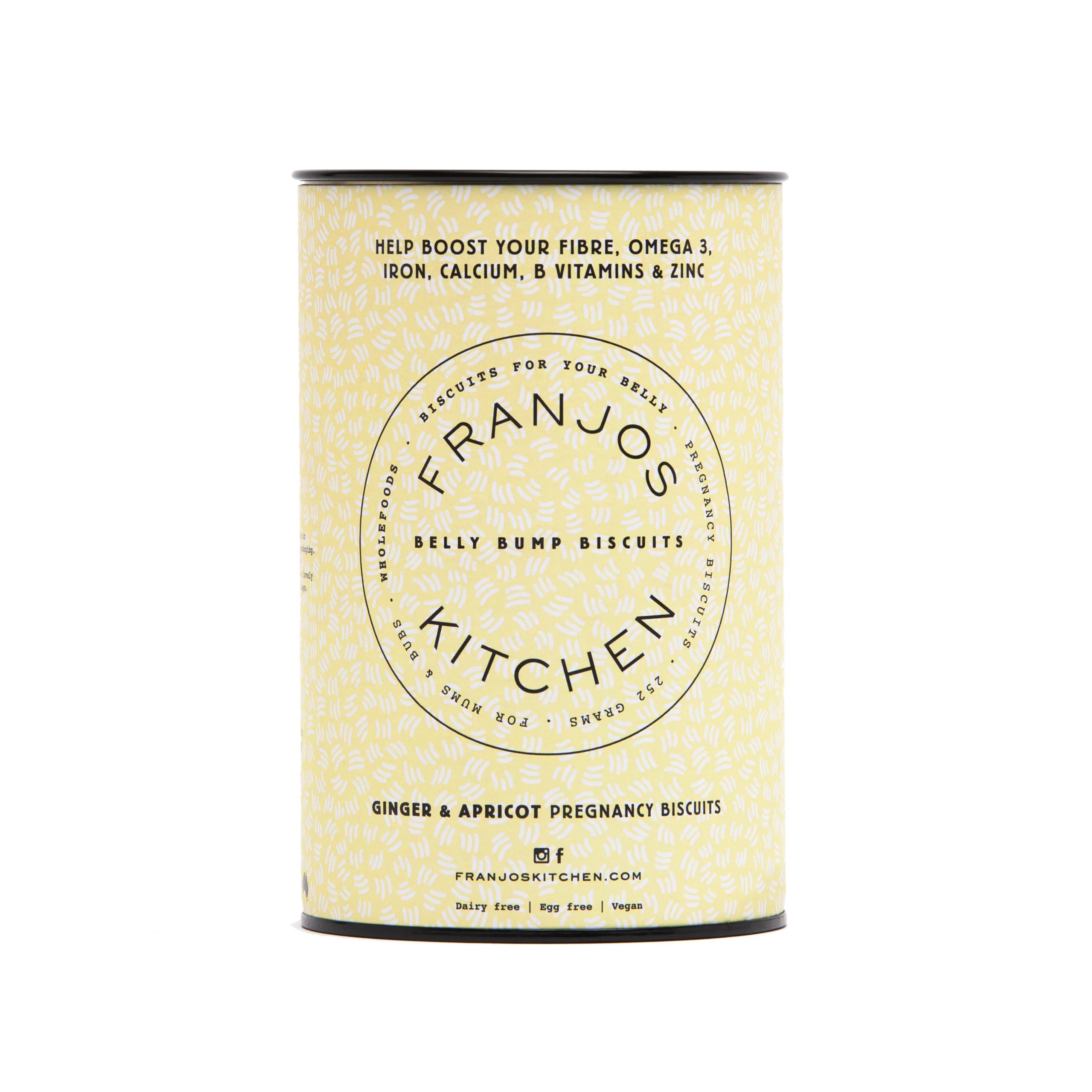 Franjos Kitchen Belly Bump Pregnancy Biscuits - Ginger and Apricot