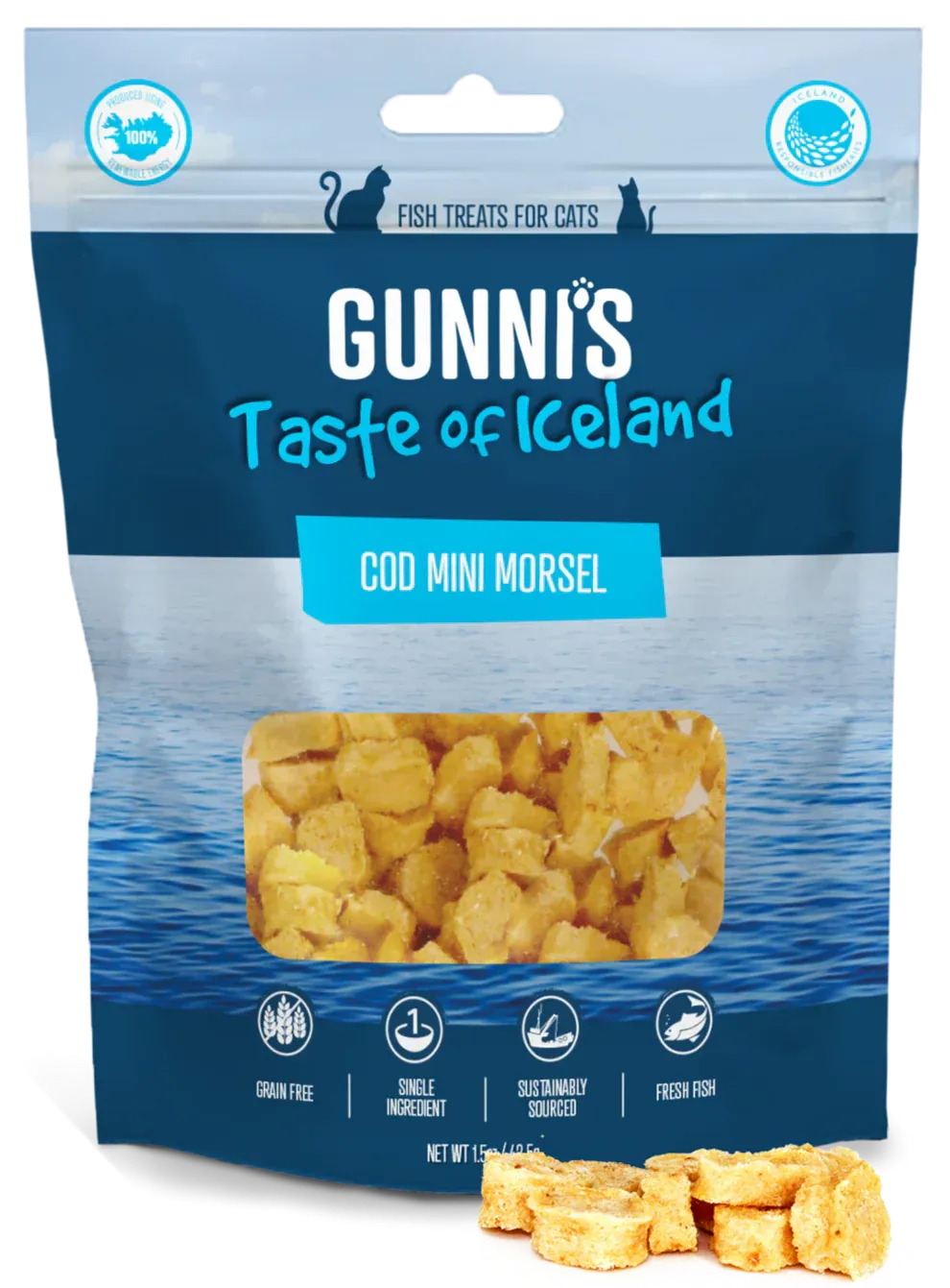 Gunni's Cod Mini Morsels Cat Treats