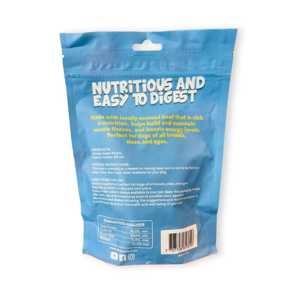 Kanu Pet Sweet Potato & Chicken Burgers Dog Treats