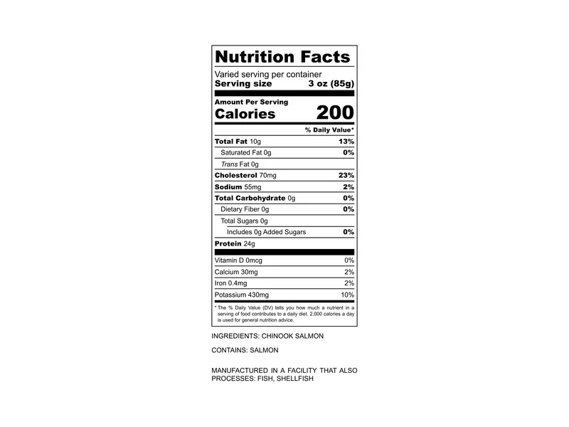 King Salmon Portion - 1ct