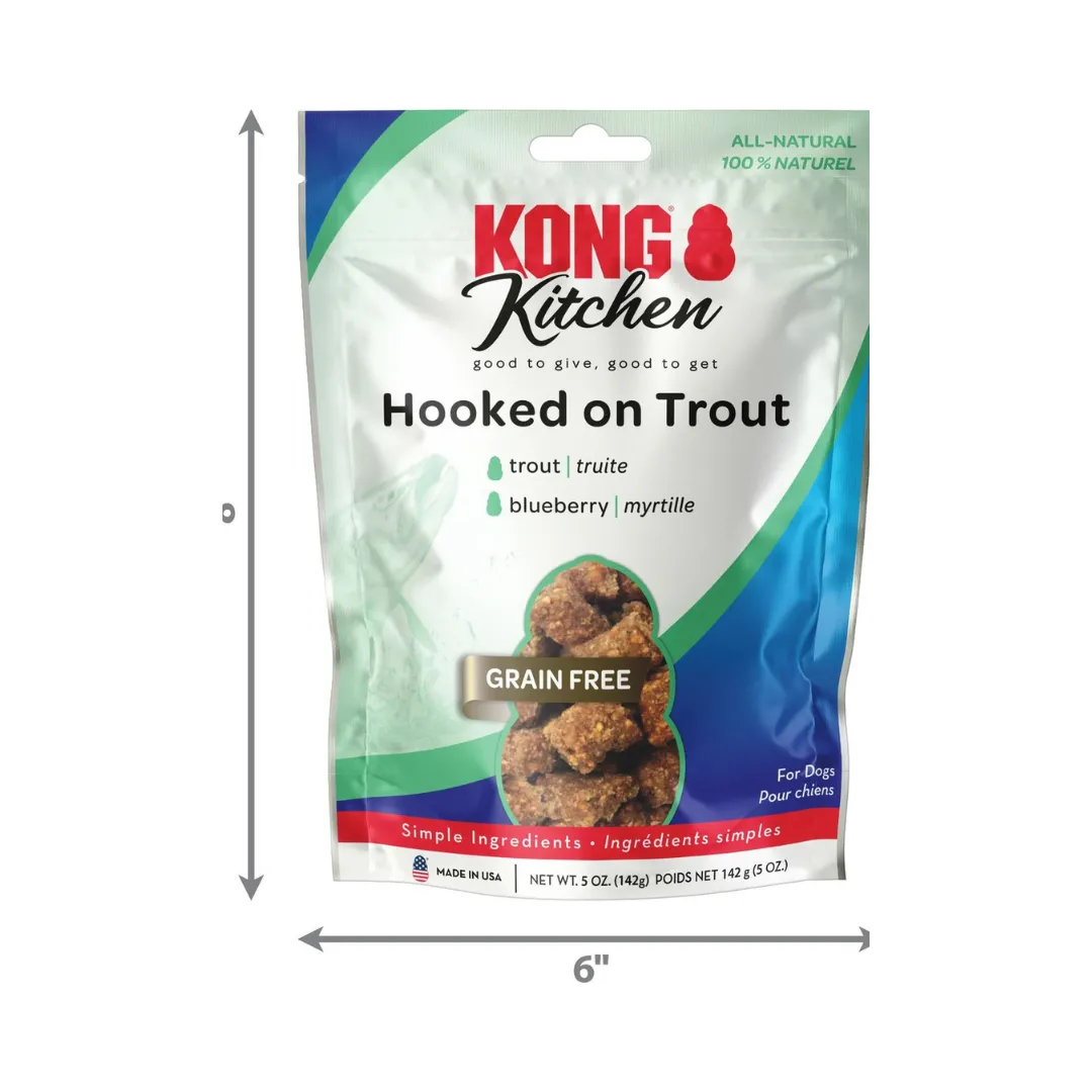 Kong Kitchen Hooked On Trout Dog Treat
