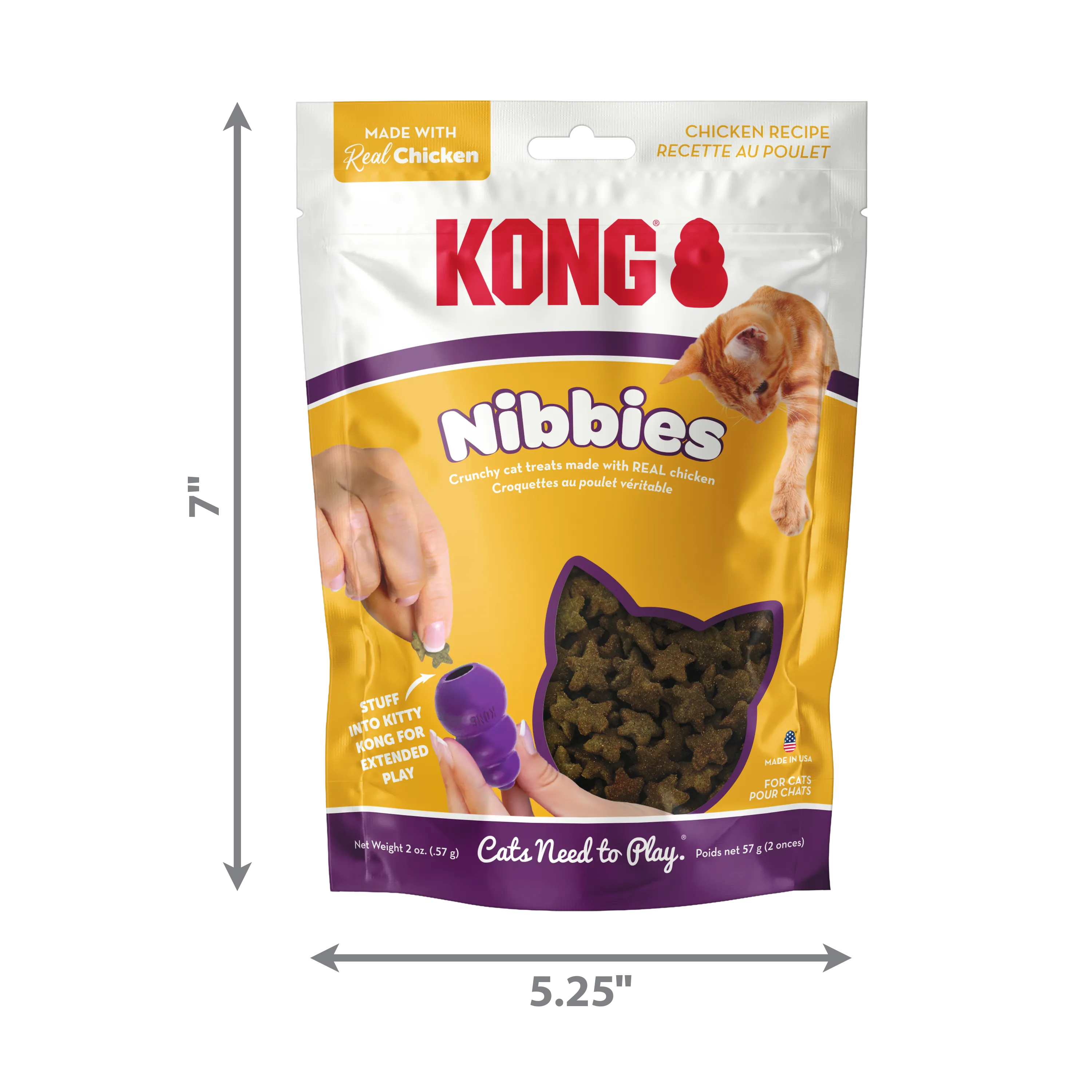 KONG Nibbies Cat Chicken Cat Treats