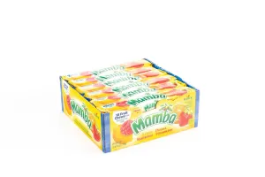 Mamba 18 Fruit Chews Flavors Bulk Box  Bag (2.8 oz, 24 ct)