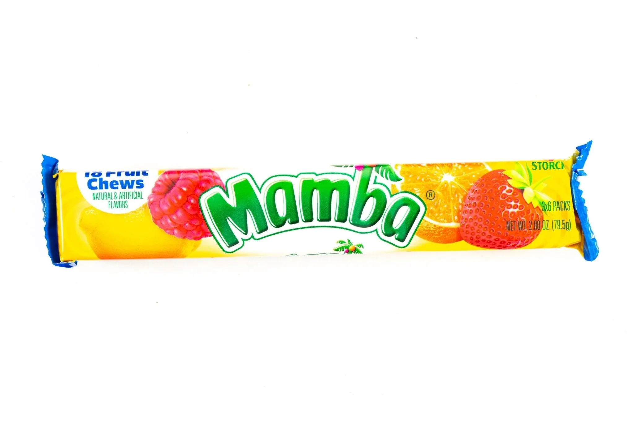 Mamba Fruit Flavor Chew Candy Bar Bulk Box (2.80 oz, 24 ct.)