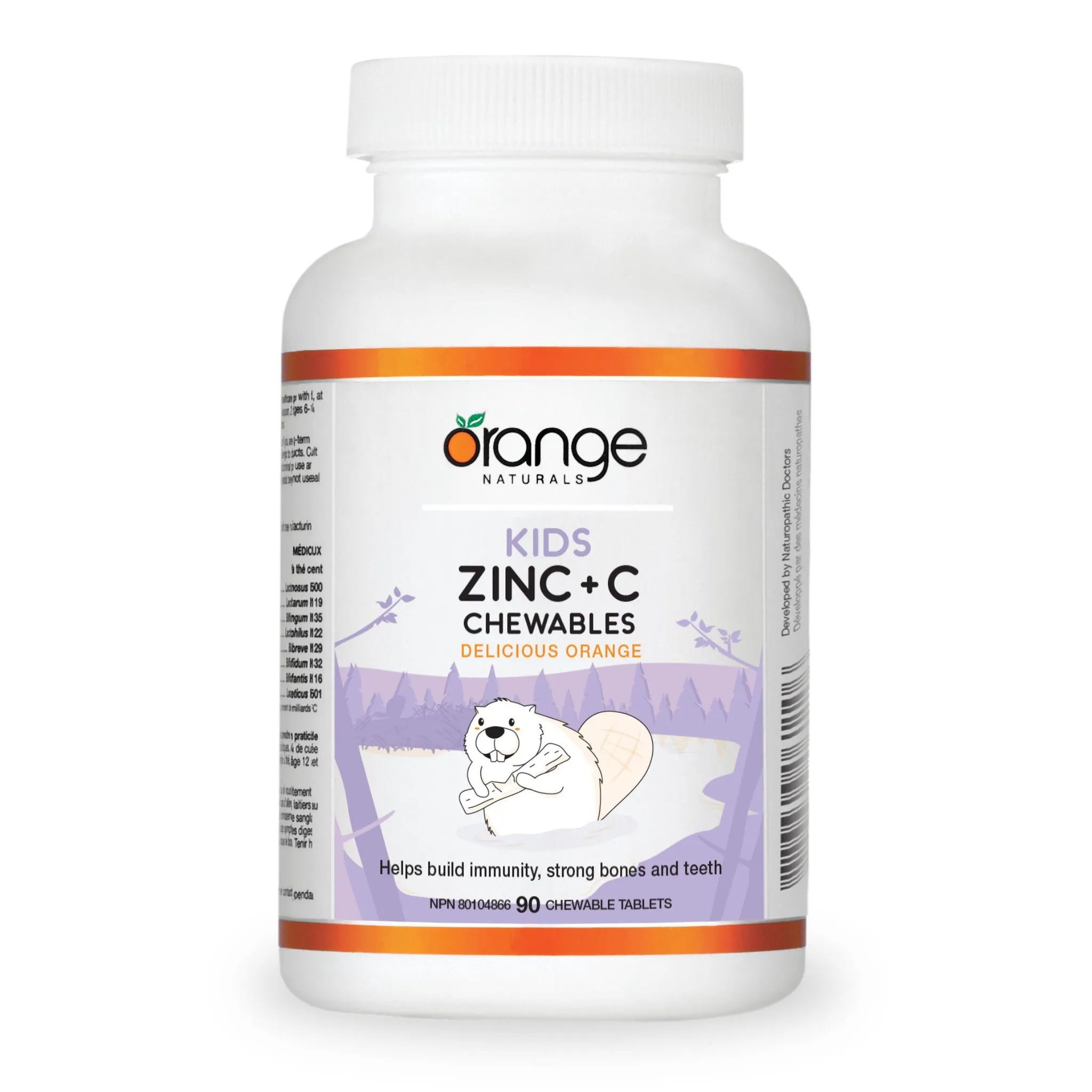 Orange Naturals Kids Zinc   C Chewables - Orange 90s