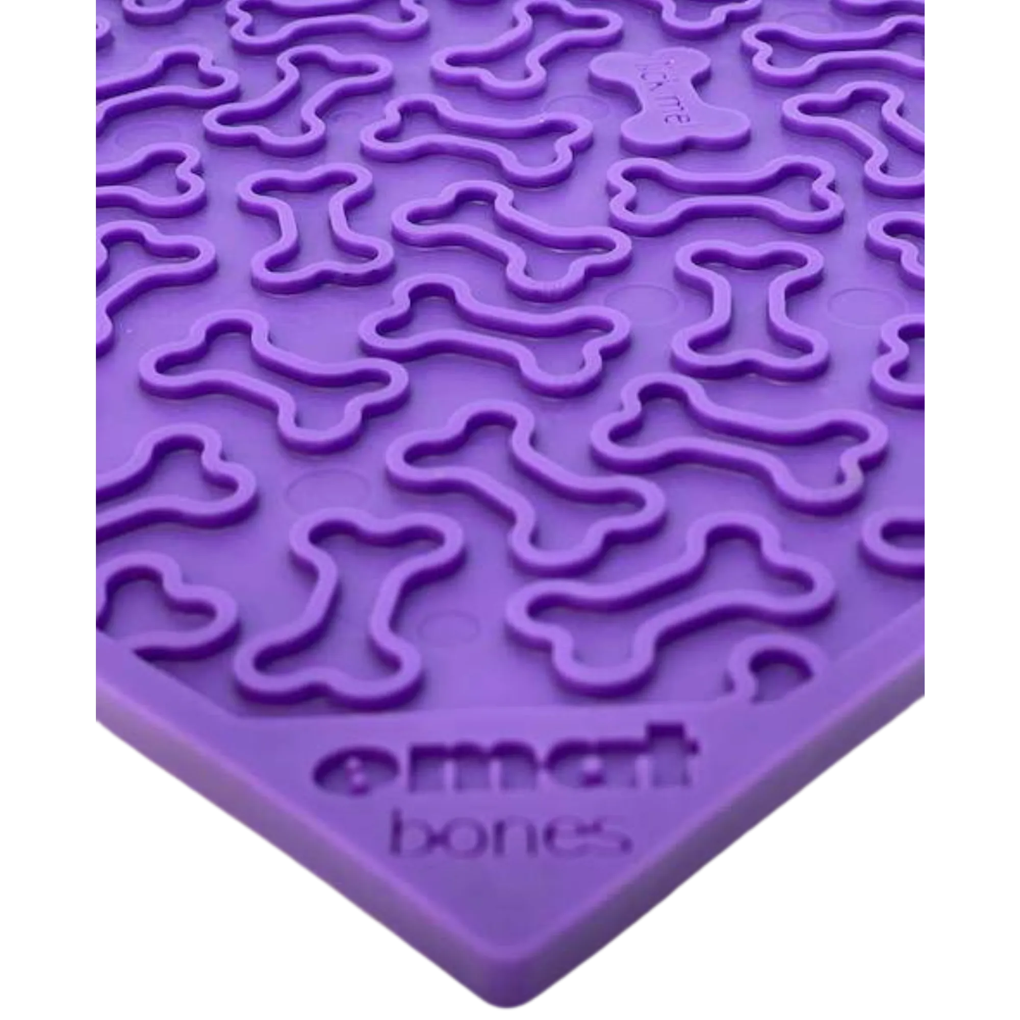 SodaPup Enriching Lick Mat Bones Large Purple