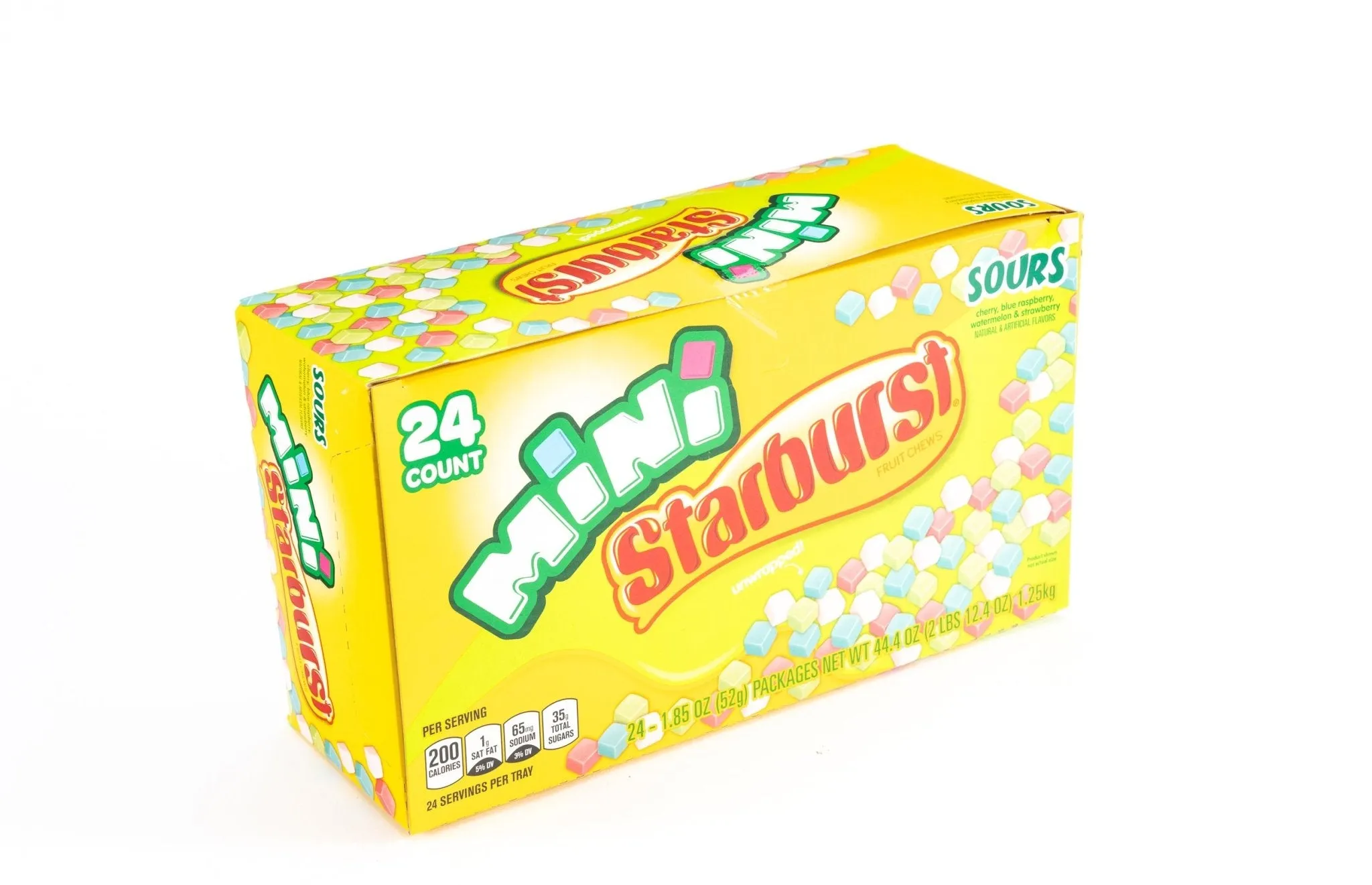 Starburst Mini Sour Fruit Chews Candy Bulk Box (1.85 oz, 24 ct.)