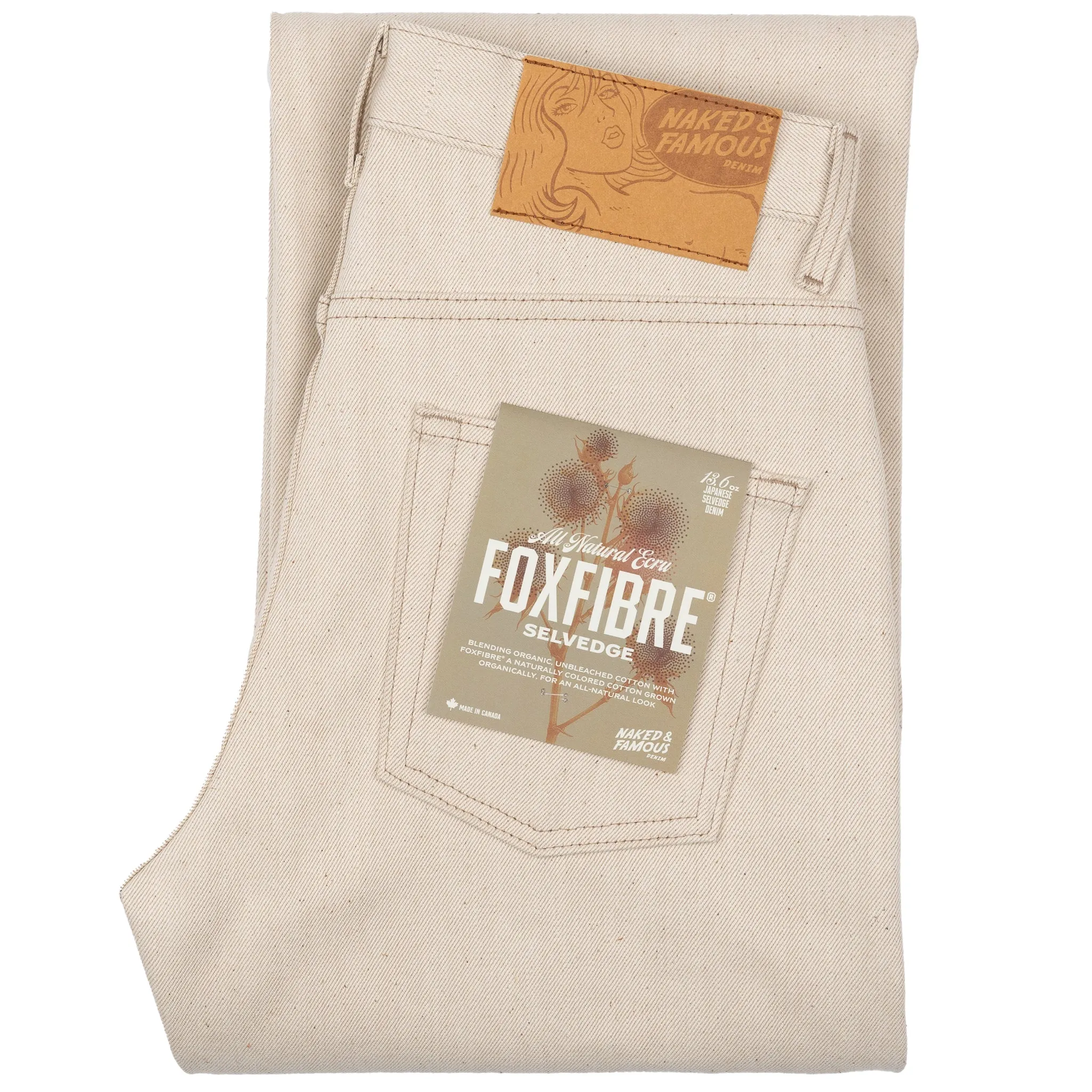 Strong Guy - All Natural Ecru Foxfibre Selvedge