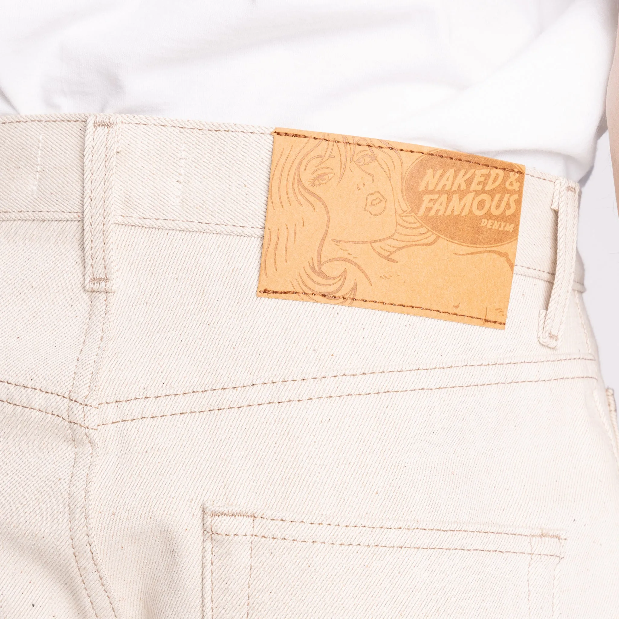 Strong Guy - All Natural Ecru Foxfibre Selvedge