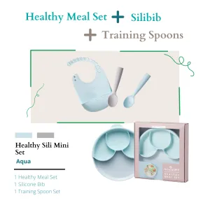Suppertime Combo, Silibib   Healthy Meal   Training Spooon Aqua