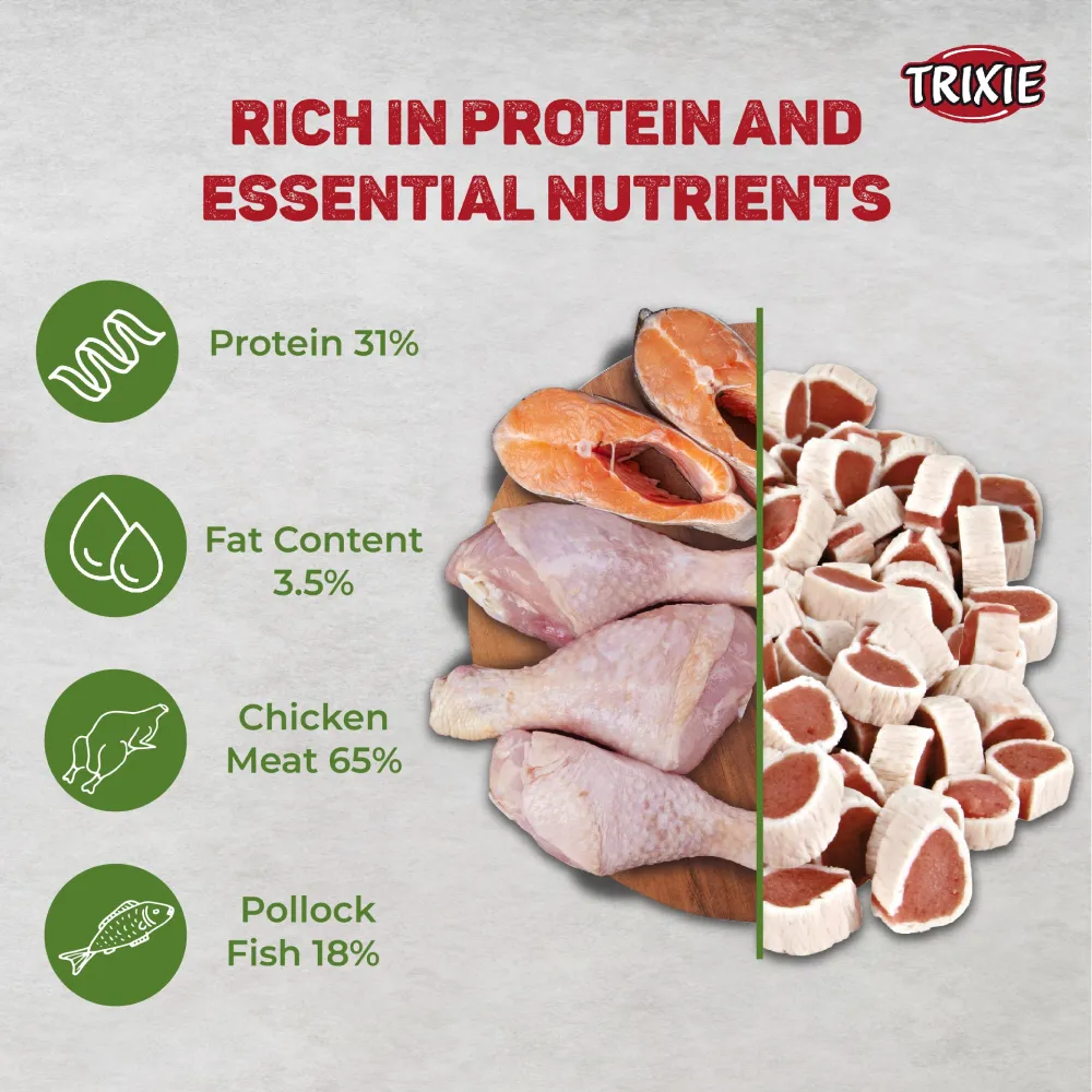 Trixie Premio Fish and Chicken Rolls Cat Treats