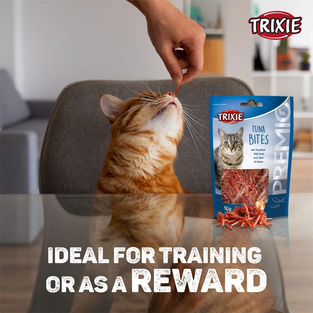 Trixie Premio Tuna Bites and Shrimp Creamy Cat Treat Combo