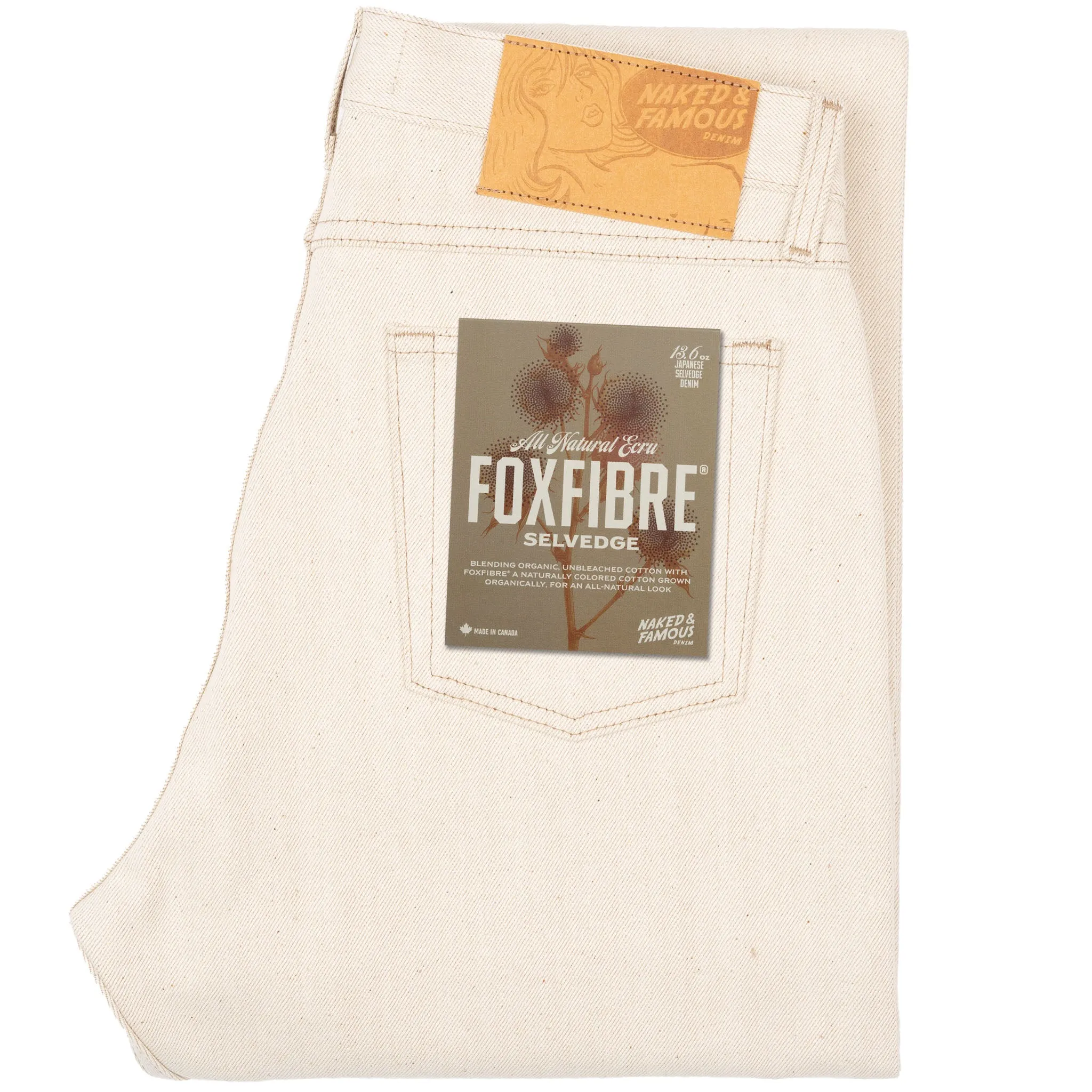 True Guy - All Natural Ecru Foxfibre Selvedge