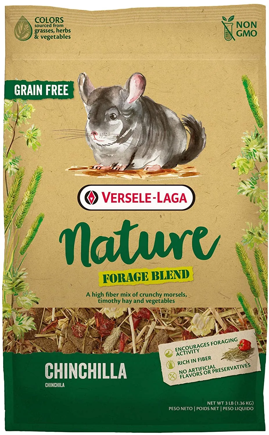 Versele-Laga Nature Forage Blend Chinchilla 3 lb