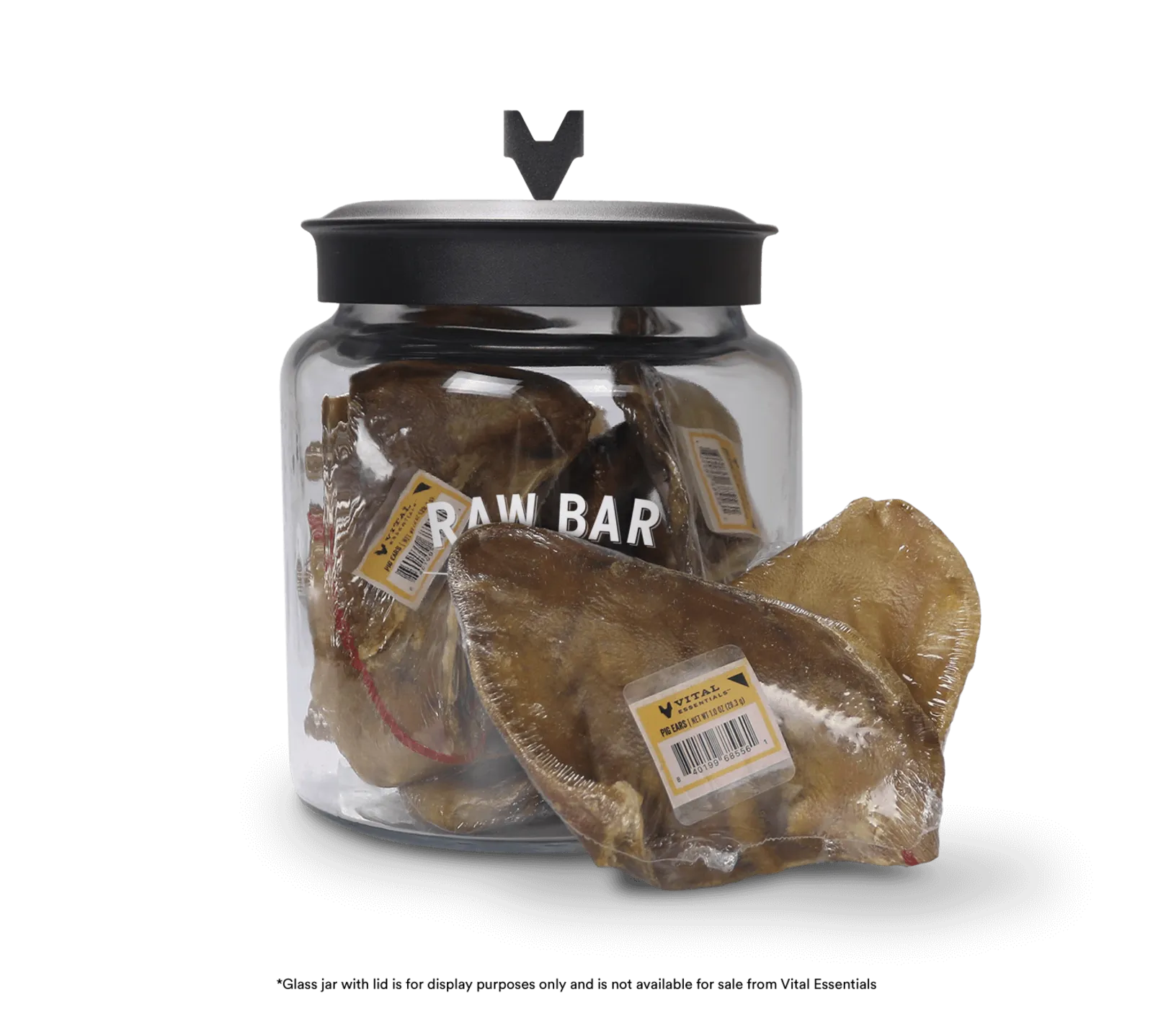 Vital Essentials Raw Bar Freeze Dried Raw Pig Ears Dog Snacks