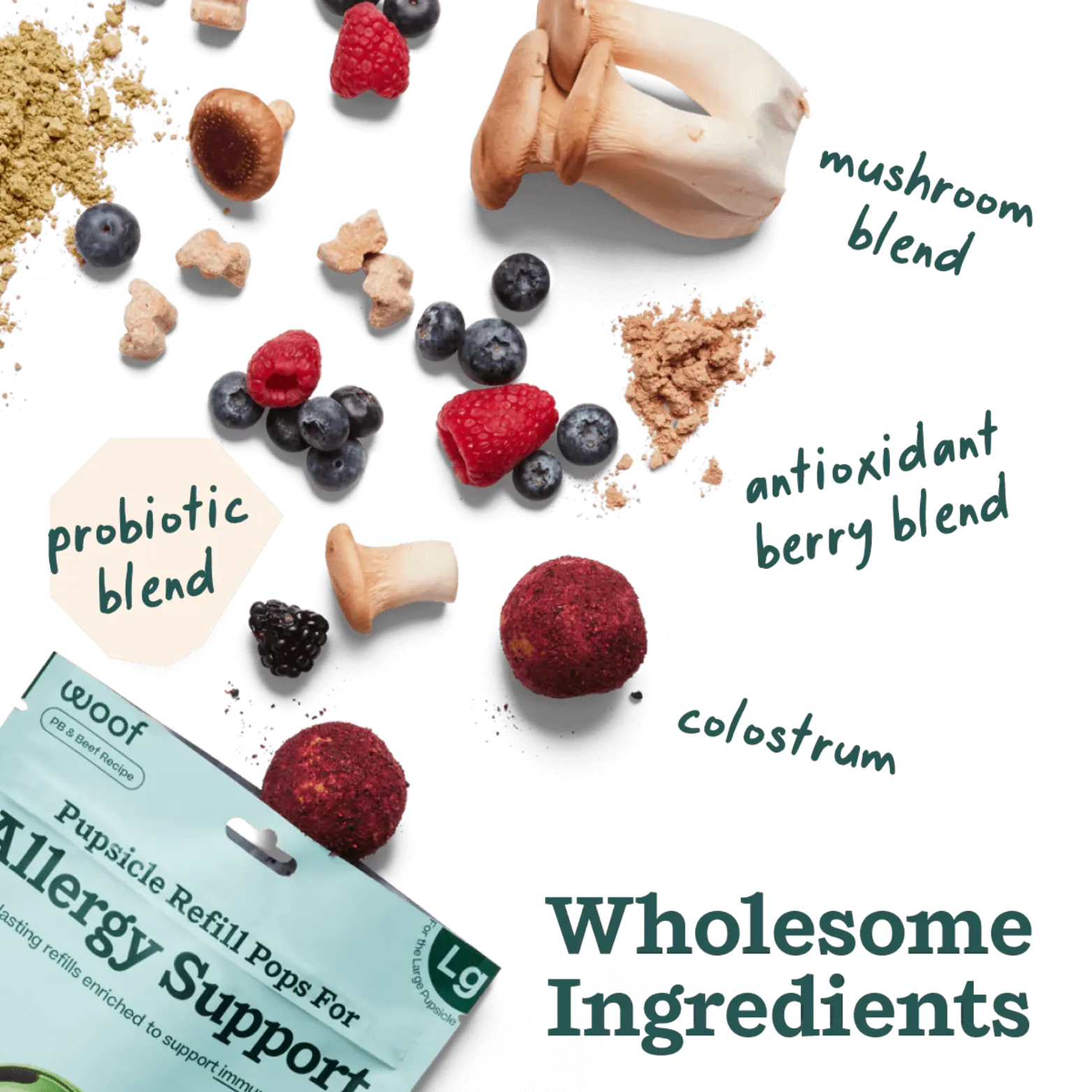 Woof Pet Allergy and Immunity Wellness Pops Dog Treat