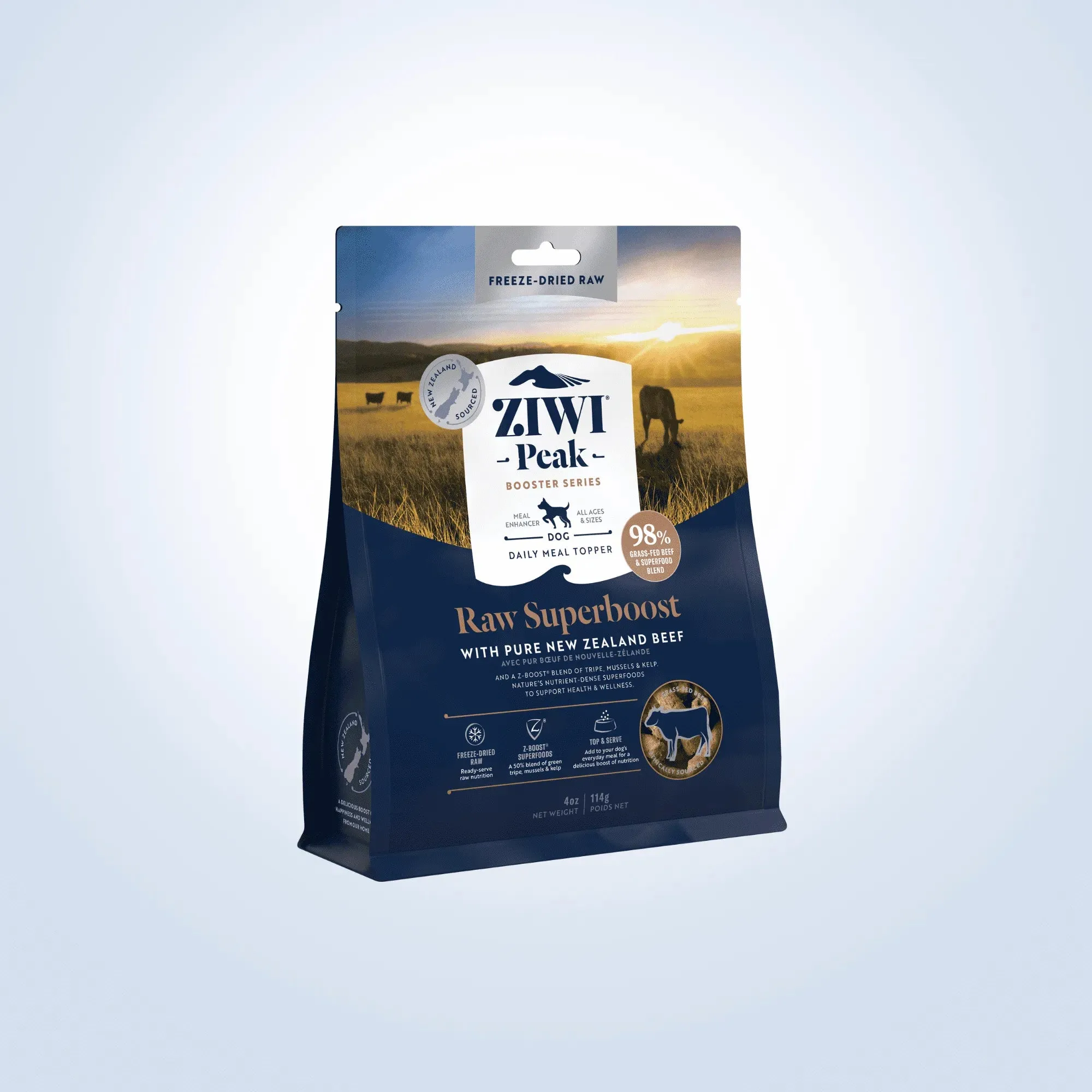 Ziwi Peak Freeze Dried Dog Superboost Beef 114g
