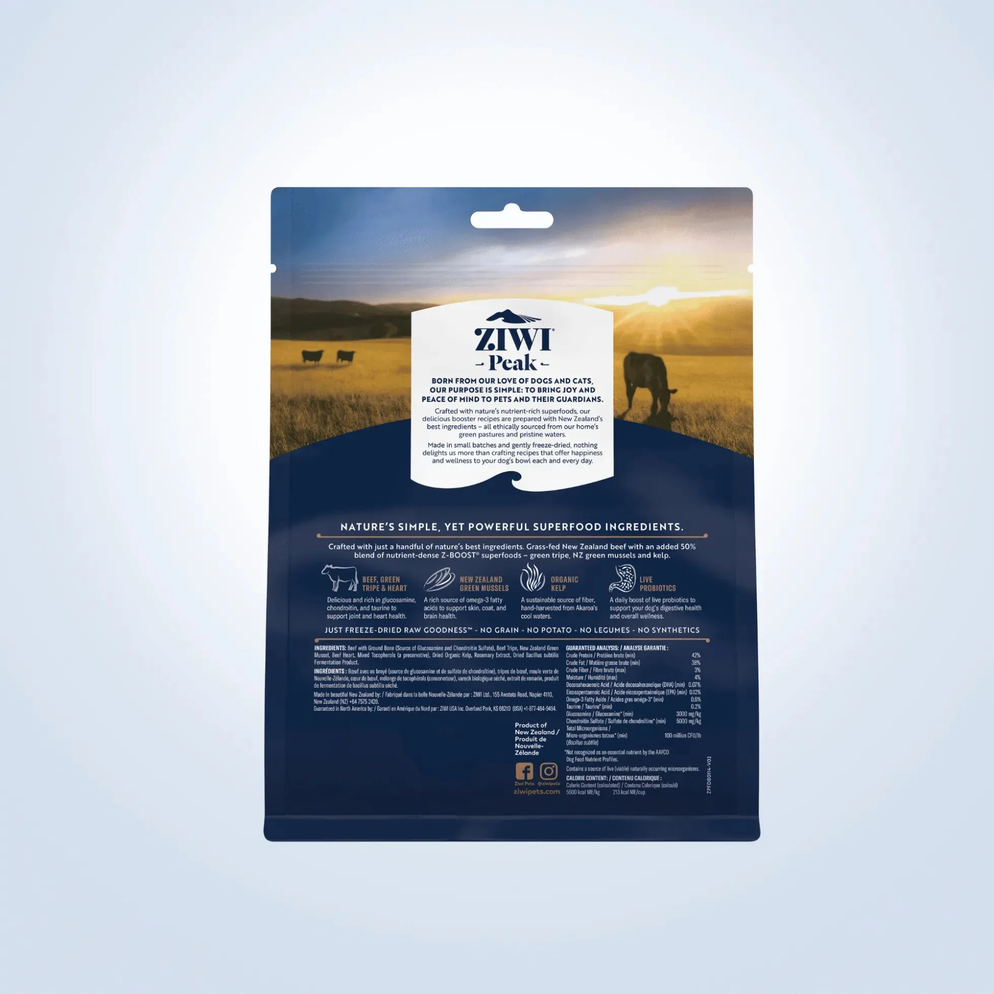 Ziwi Peak Freeze Dried Dog Superboost Beef 114g